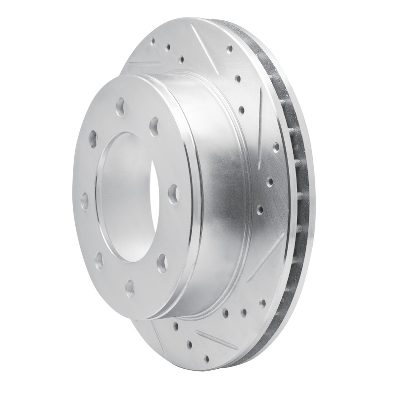 Picture of R1 99-25 Chevrolet Express 3500 Rear Right Drilled & Slotted Silver Brake Rotor