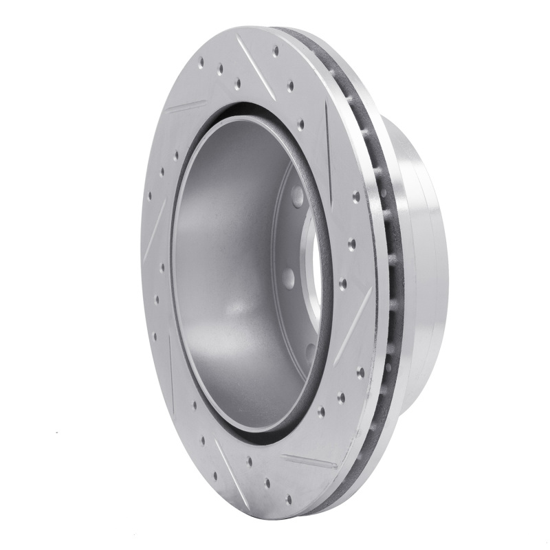 Picture of R1 99-20 Chevrolet Express 3500 Rear Left Drilled & Slotted Silver Brake Rotor