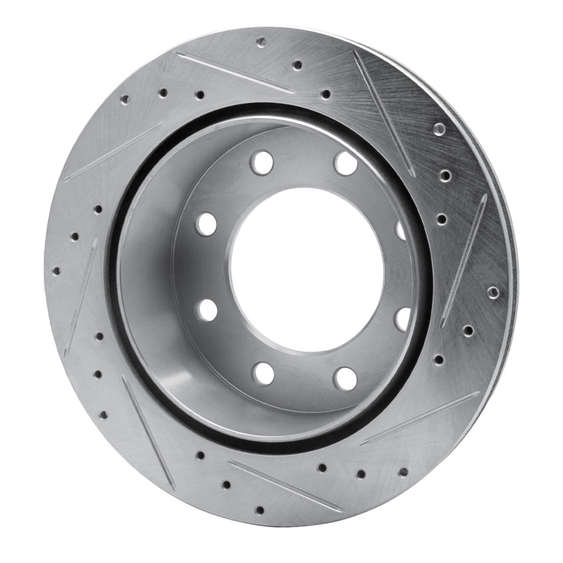 Picture of R1 99-25 Chevrolet Suburban 2500 Rear Left Drilled & Slotted Silver Brake Rotor