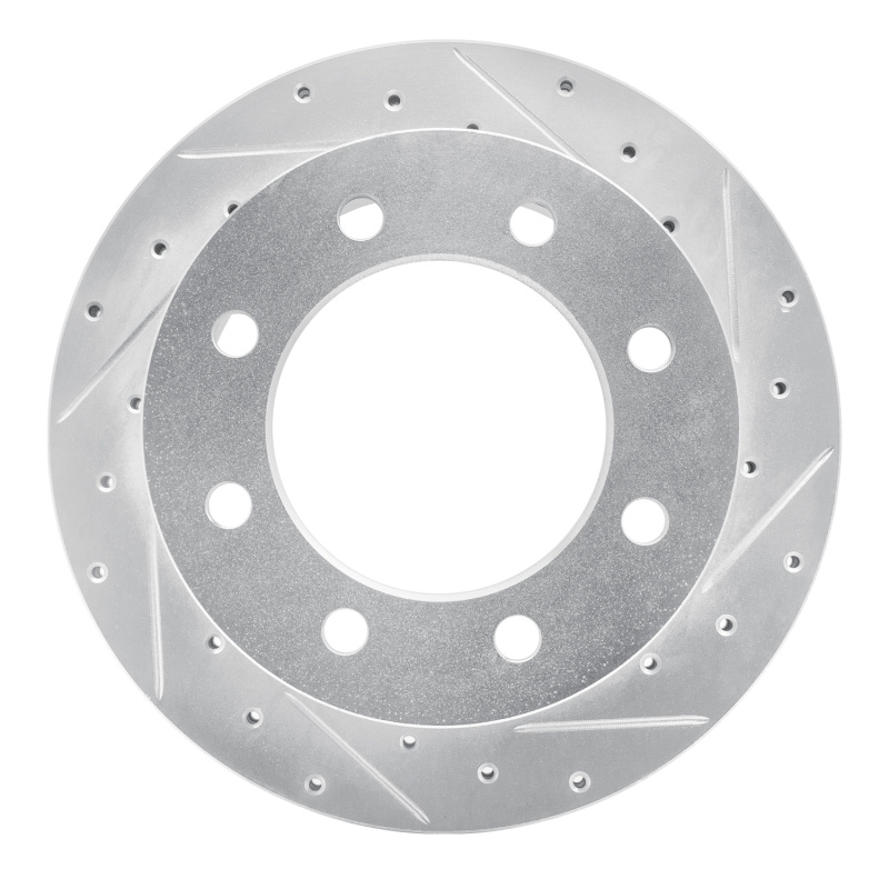 Picture of R1 01-10 Chevrolet Silverado 3500 HD Rear Right Drilled & Slotted Silver Brake Rotor
