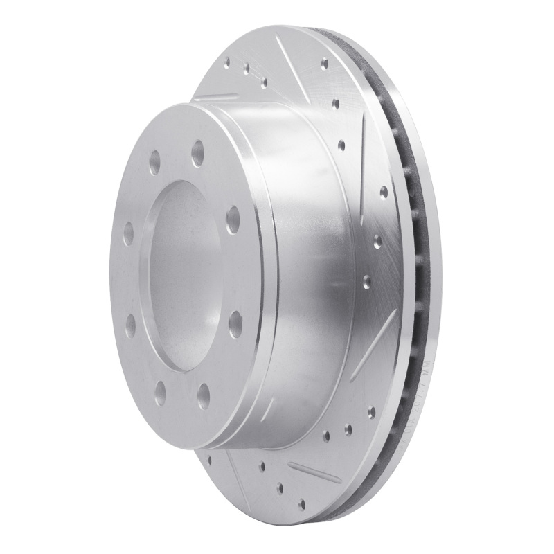 Picture of R1 99-20 Chevy Silverado 2500 HD/2500 HD Classic Rear Right Drilled & Slotted Silver Brake Rotor