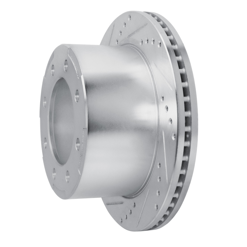 Picture of R1 01-10 Chevrolet Express 3500 Rear Left Drilled & Slotted Silver Brake Rotor