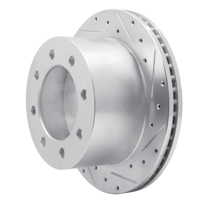 Picture of R1 01-10 Chevrolet Silverado 3500 HD Rear Right Drilled & Slotted Silver Brake Rotor
