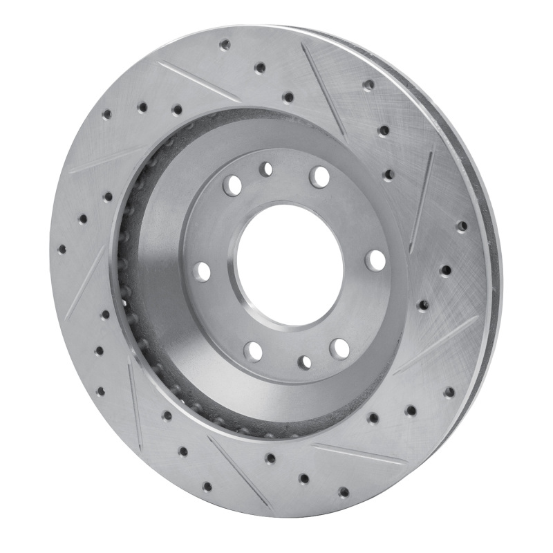 Picture of R1 02-05 Buick Rainier Front Left Drilled & Slotted Silver Brake Rotor