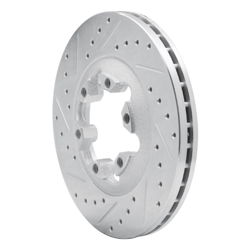 Picture of R1 04-08 Chevrolet Colorado Front Left Drilled & Slotted Silver Brake Rotor