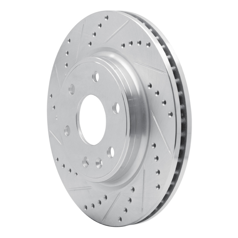 Picture of R1 07-17 Buick Enclave Front Left Drilled & Slotted Silver Brake Rotor