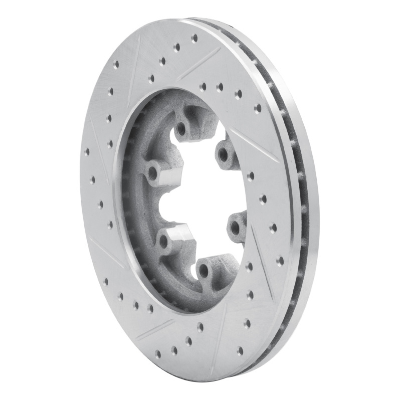 Picture of R1 04-08 Chevrolet Colorado Front Right Drilled & Slotted Silver Brake Rotor