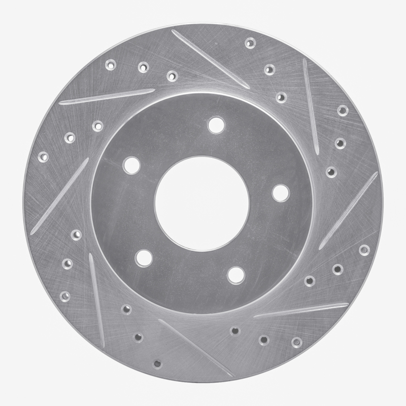 Picture of R1 78-81 Pontiac Firebird Rear Right Drilled & Slotted Silver Brake Rotor