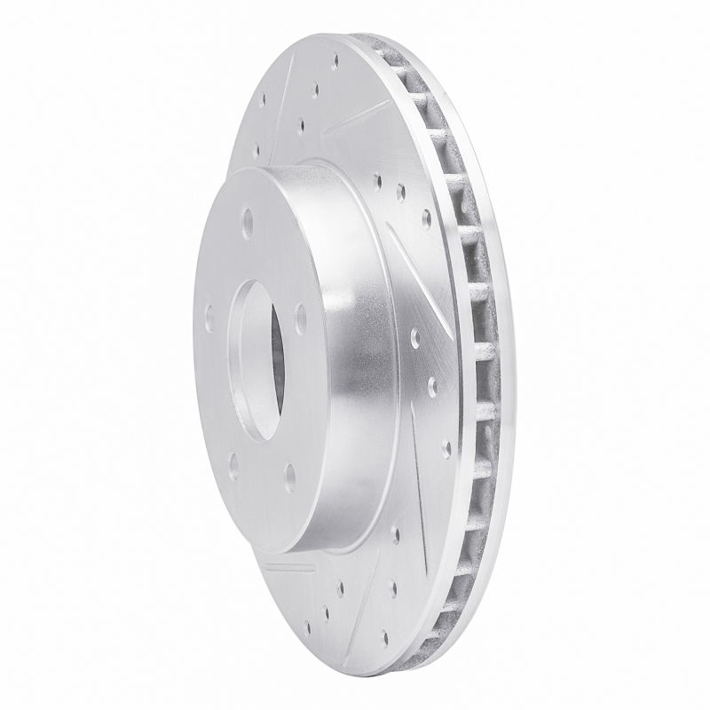 Picture of R1 78-81 Pontiac Firebird Rear Left Drilled & Slotted Silver Brake Rotor