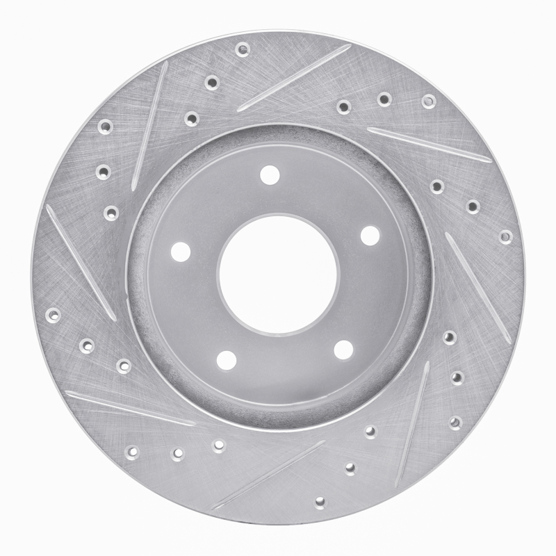 Picture of R1 78-81 Pontiac Firebird Rear Right Drilled & Slotted Silver Brake Rotor