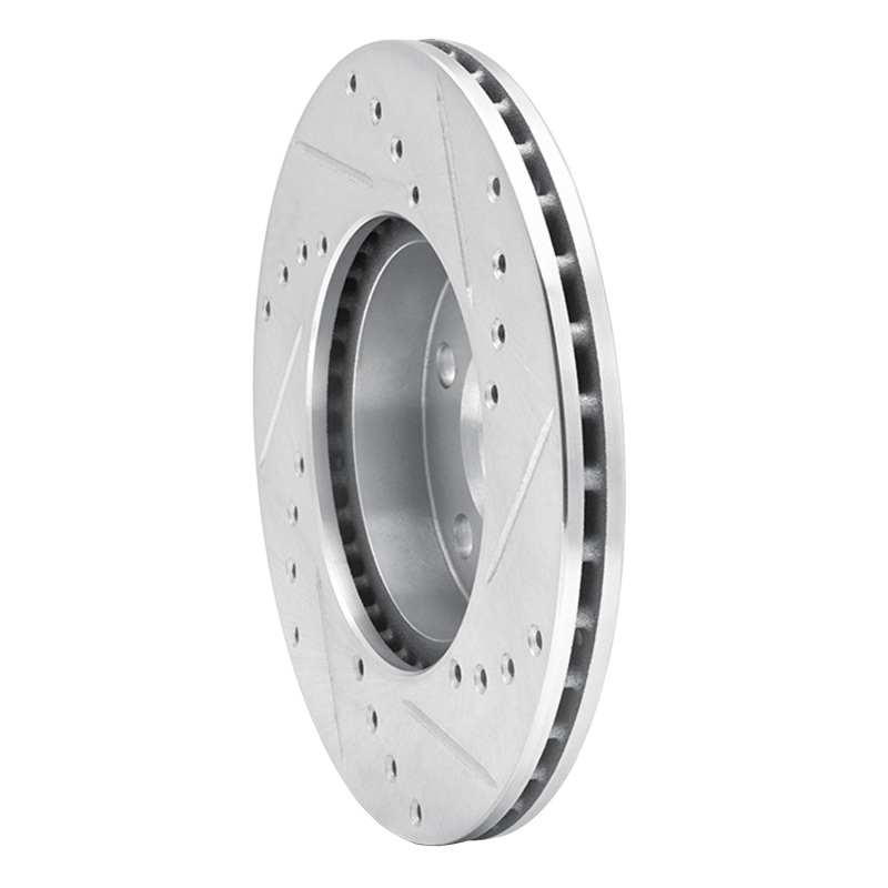 Picture of R1 90-05 Buick Skylark Front Left Drilled & Slotted Silver Brake Rotor