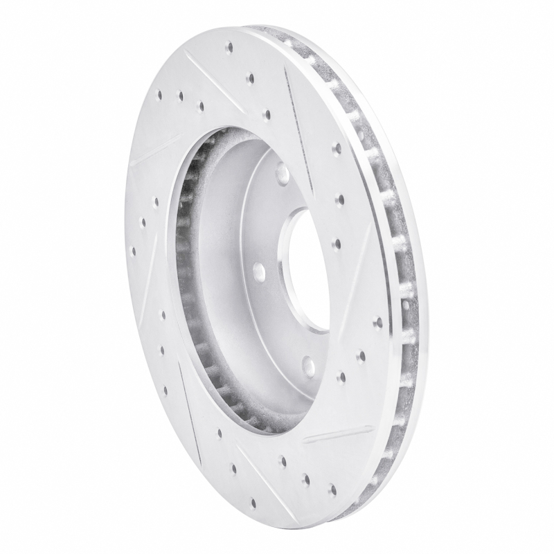 Picture of R1 78-81 Pontiac Firebird Rear Left Drilled & Slotted Silver Brake Rotor