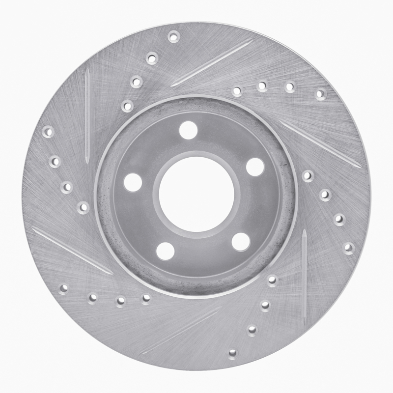 Picture of R1 90-05 Buick Skylark Front Right Drilled & Slotted Silver Brake Rotor