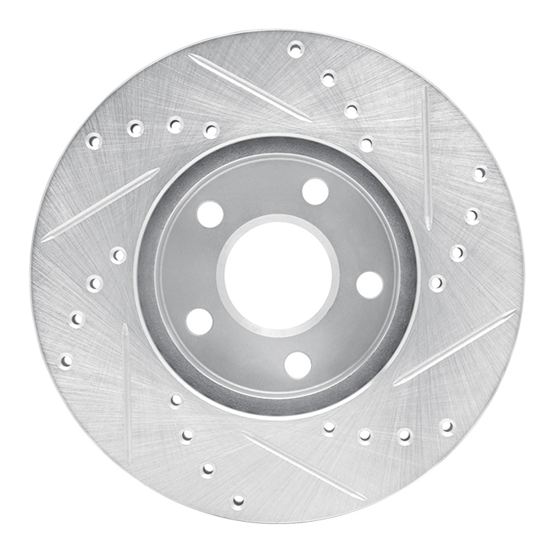 Picture of R1 90-05 Buick Skylark Front Left Drilled & Slotted Silver Brake Rotor