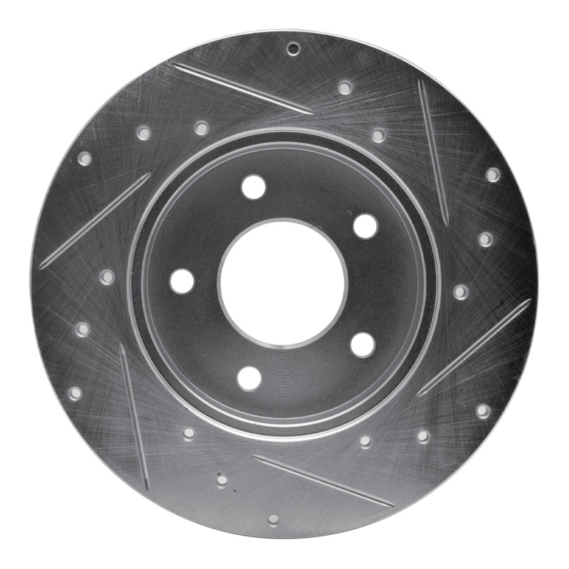 Picture of R1 92-05 Buick LeSabre Rear Left Drilled & Slotted Silver Brake Rotor