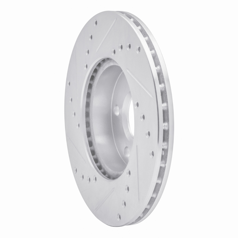 Picture of R1 90-05 Buick Skylark Front Right Drilled & Slotted Silver Brake Rotor