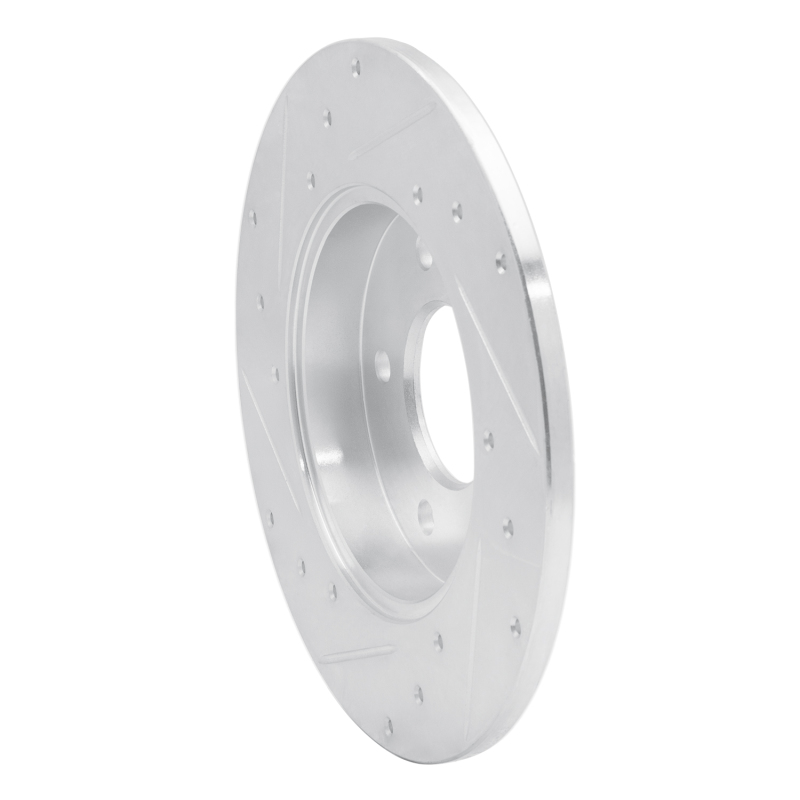 Picture of R1 92-05 Buick LeSabre Rear Right Drilled & Slotted Silver Brake Rotor