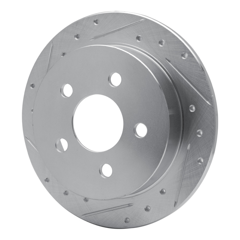 Picture of R1 97-05 Buick Century Rear Left Drilled & Slotted Silver Brake Rotor