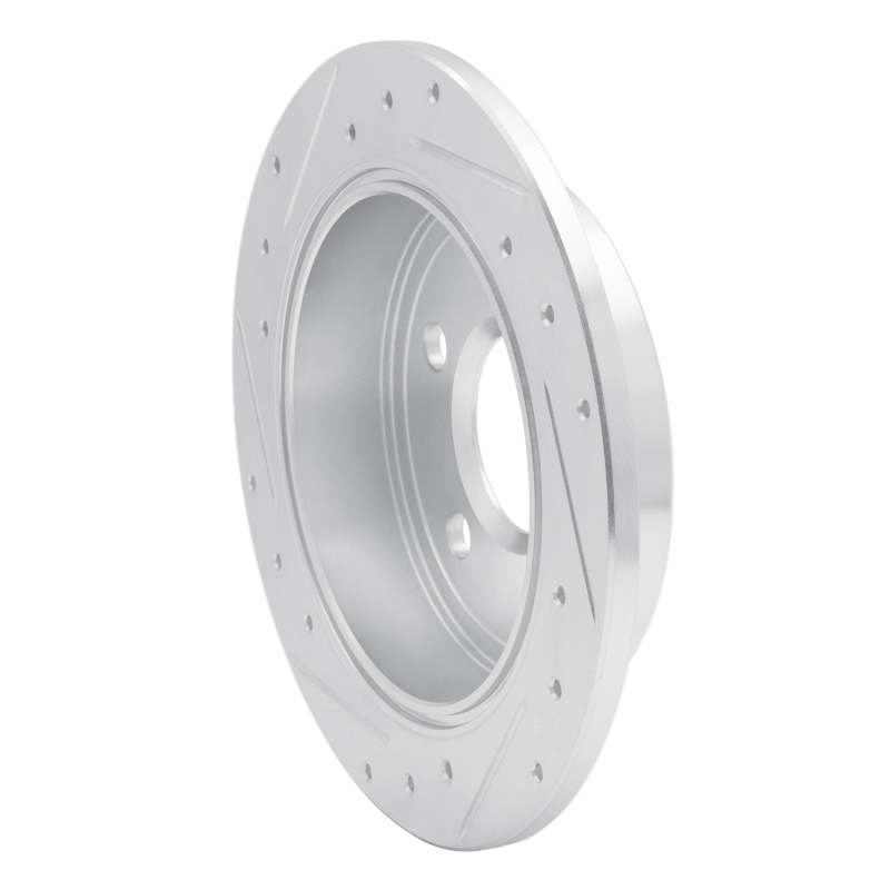 Picture of R1 97-05 Buick Regal Rear Right Drilled & Slotted Silver Brake Rotor