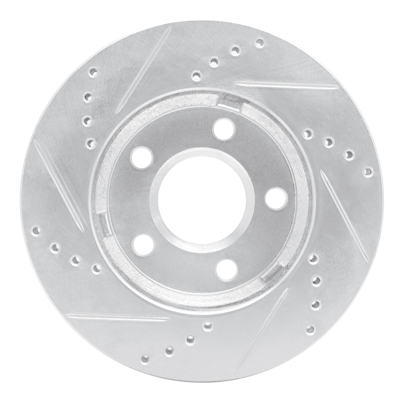 Picture of R1 97-05 Buick Century Front Right Drilled & Slotted Silver Brake Rotor