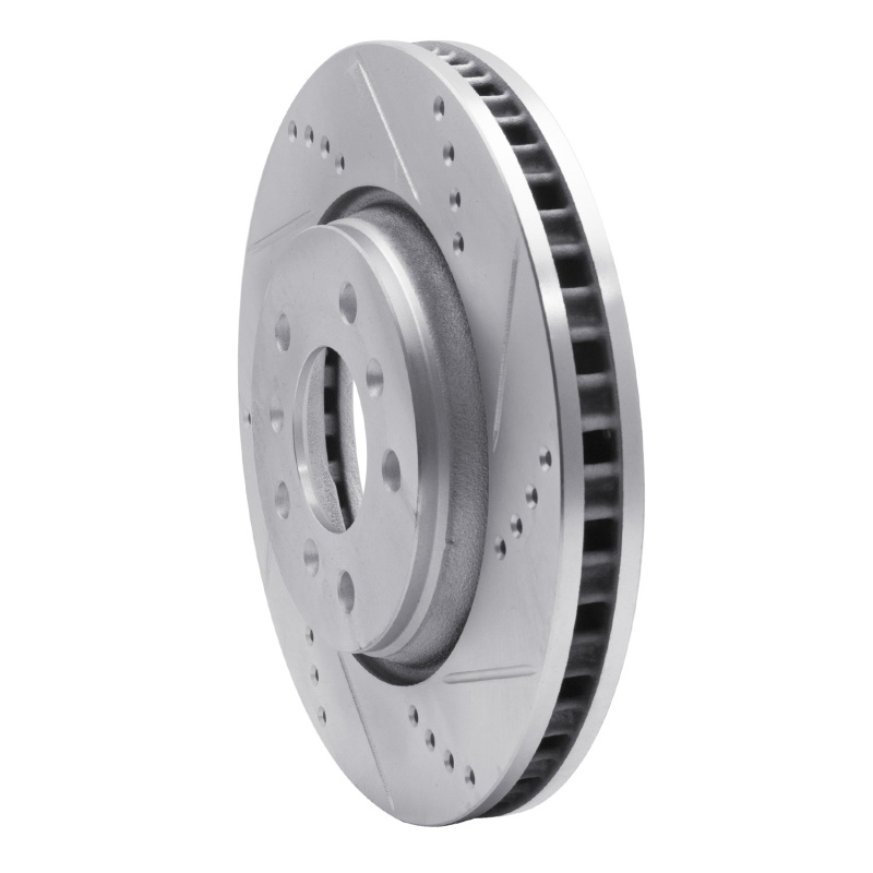 Picture of R1 04-09 Buick Terraza Front Right Drilled & Slotted Silver Brake Rotor