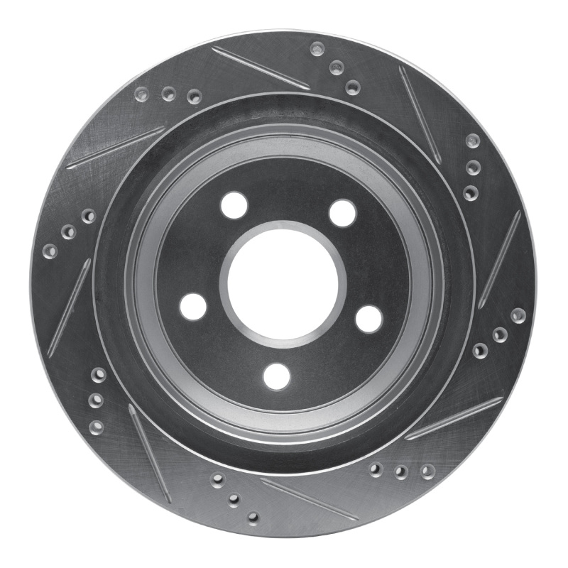 Picture of R1 98-02 Chevrolet Camaro Rear Left Drilled & Slotted Silver Brake Rotor