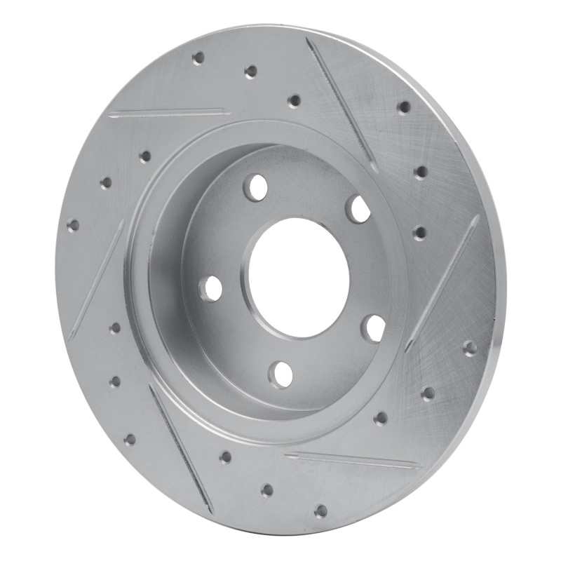 Picture of R1 04-12 Chevrolet Malibu Rear Left Drilled & Slotted Silver Brake Rotor