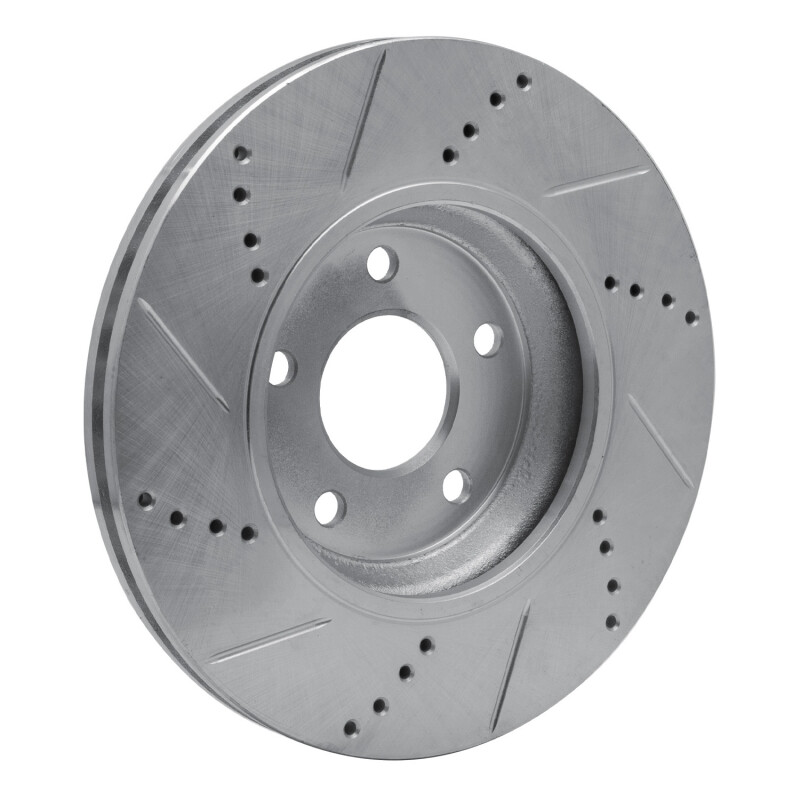 Picture of R1 04-12 Chevrolet HHR Front Right Drilled & Slotted Silver Brake Rotor