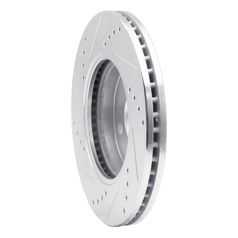 Picture of R1 03-10 Chevrolet Cobalt Front Right Drilled & Slotted Silver Brake Rotor