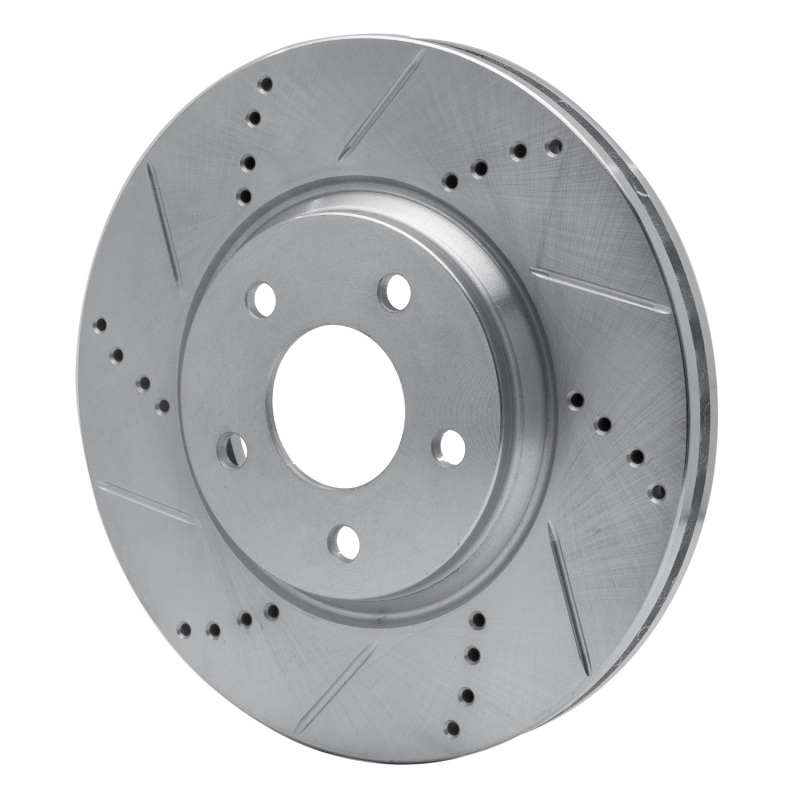 Picture of R1 04-12 Chevrolet HHR Front Left Drilled & Slotted Silver Brake Rotor