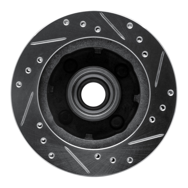 Picture of R1 79-81 Ford Mustang Front Left Drilled & Slotted Silver Brake Rotor