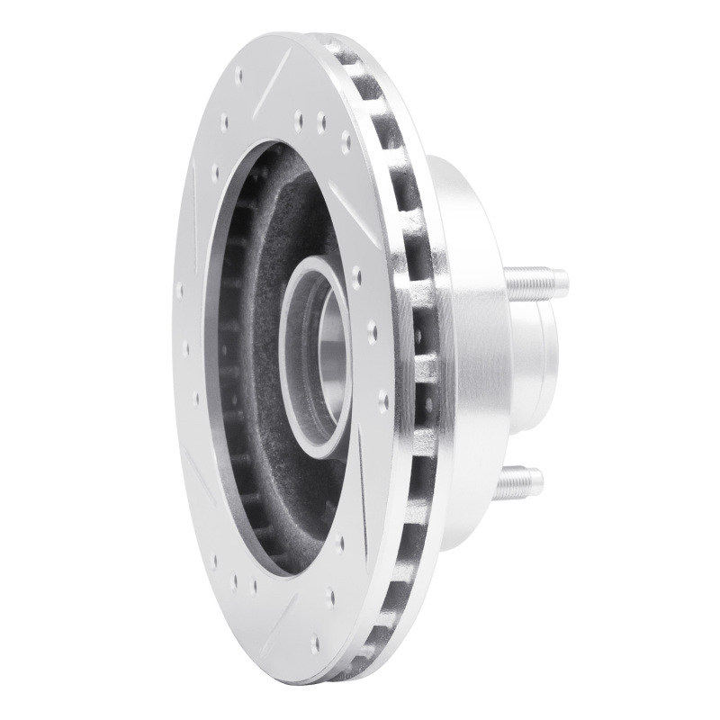 Picture of R1 79-81 Ford Mustang Front Right Drilled & Slotted Silver Brake Rotor