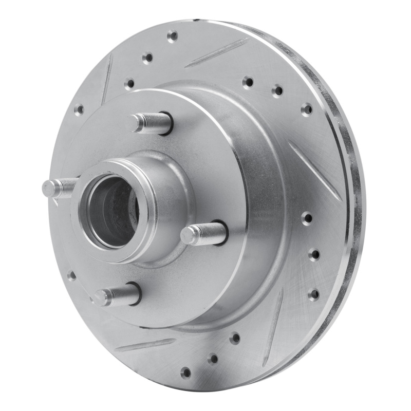 Picture of R1 79-81 Ford Mustang Front Left Drilled & Slotted Silver Brake Rotor