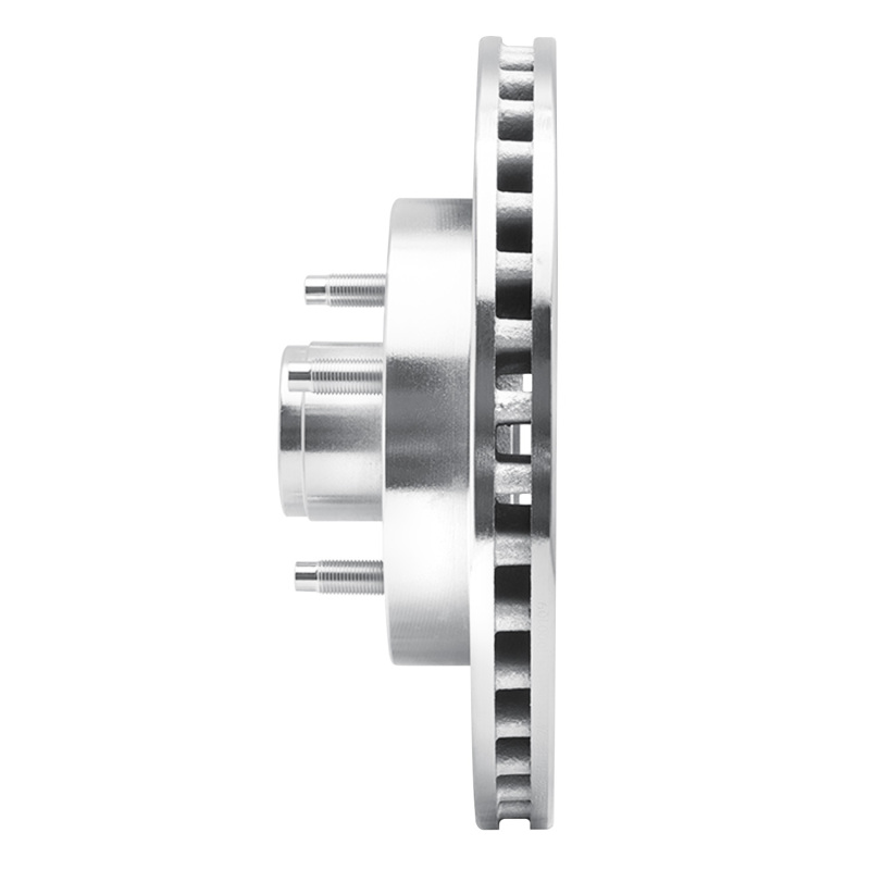 Picture of R1 87-93 Ford Mustang Front Right Drilled & Slotted Silver Brake Rotor