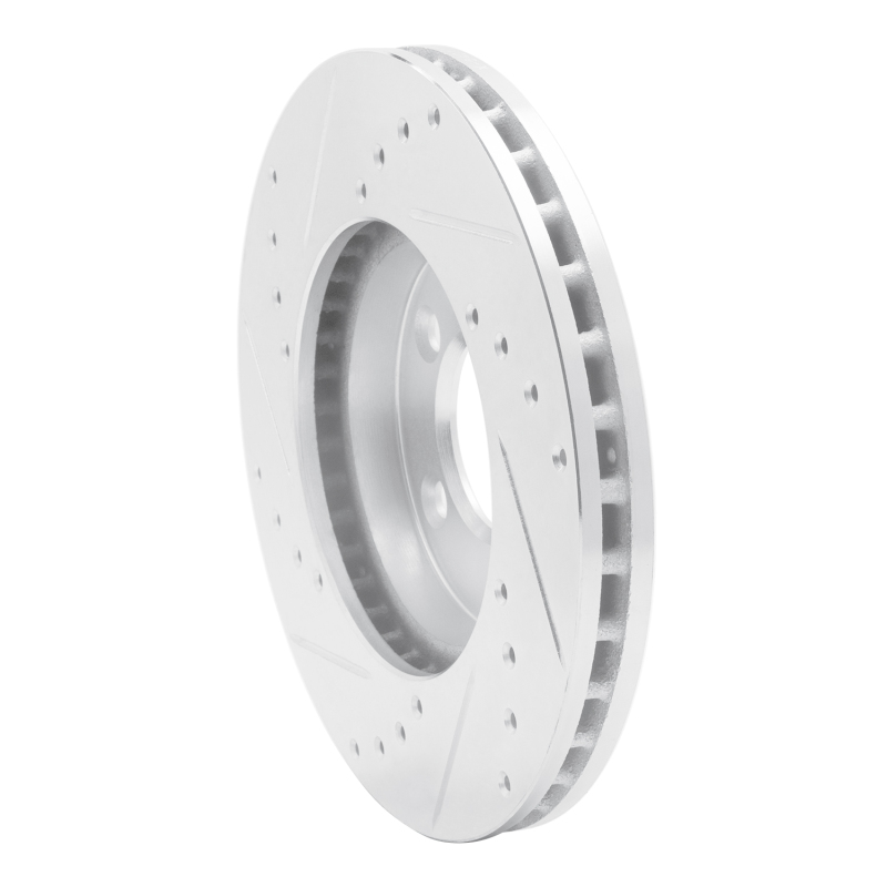 Picture of R1 91-00 Ford Windstar Front Right Drilled & Slotted Silver Brake Rotor