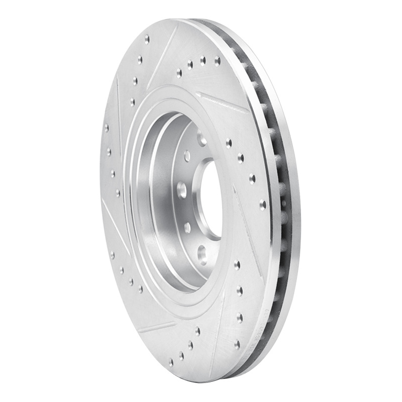 Picture of R1 05-09 Ford Five Hundred Front Right Drilled & Slotted Silver Brake Rotor