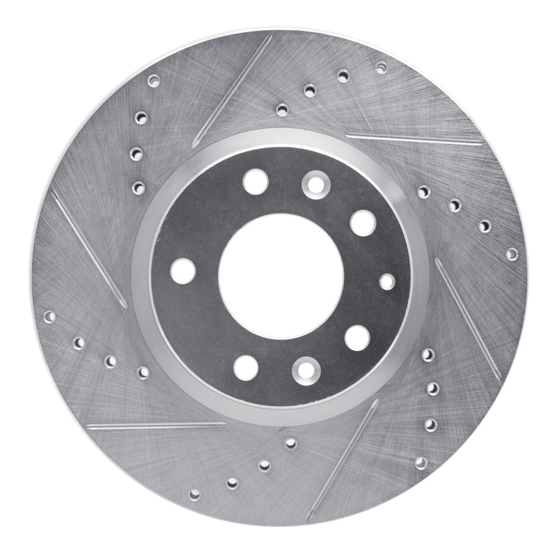 Picture of R1 06-13 Ford Fusion Front Left Drilled & Slotted Silver Brake Rotor