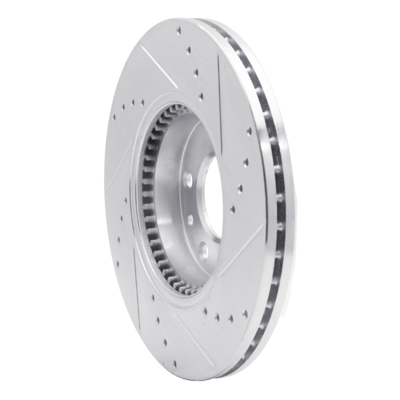 Picture of R1 06-13 Ford Fusion Front Left Drilled & Slotted Silver Brake Rotor
