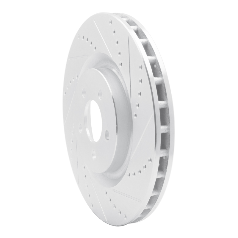 Picture of R1 07-14 Ford Mustang Front Right Drilled & Slotted Silver Brake Rotor