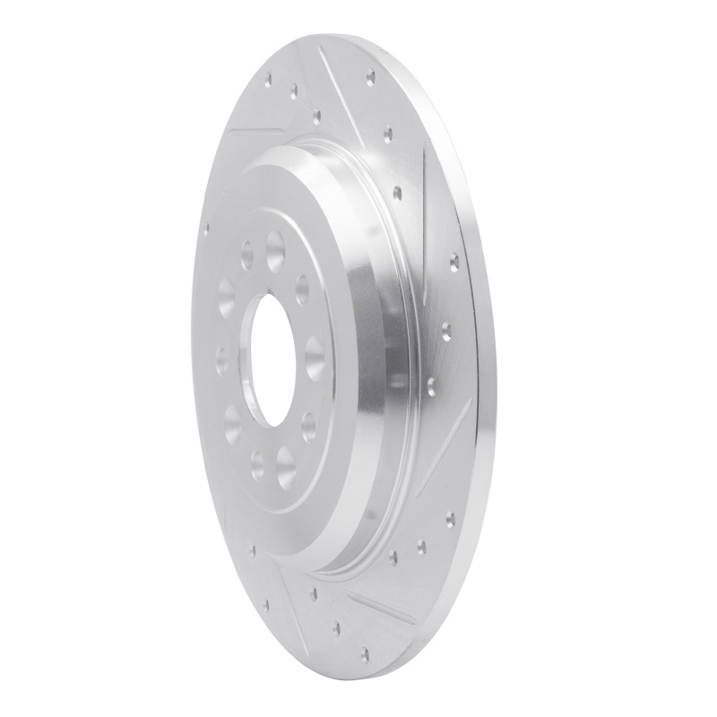 Picture of R1 05-19 Ford Five Hundred Rear Right Drilled & Slotted Silver Brake Rotor