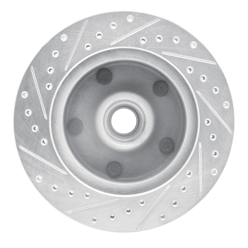 Picture of R1 73-93 Ford E-100 Econoline Front Right Drilled & Slotted Silver Brake Rotor