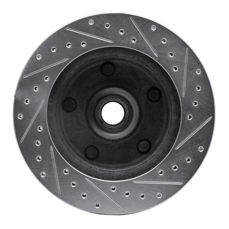 Picture of R1 73-93 Ford E-150 Econoline Front Left Drilled & Slotted Silver Brake Rotor