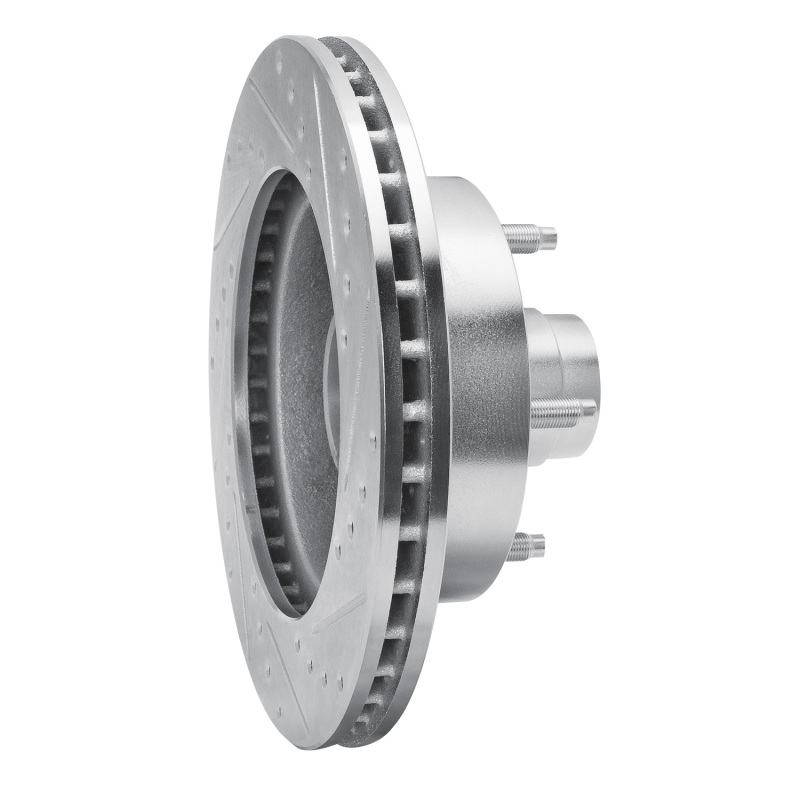 Picture of R1 94-01 Ford E-150 Econoline Club Wagon Front Left Drilled & Slotted Silver Brake Rotor