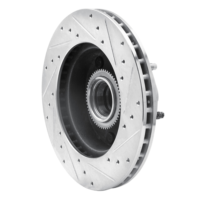 Picture of R1 94-03 Ford E-150 Econoline Front Left Drilled & Slotted Silver Brake Rotor