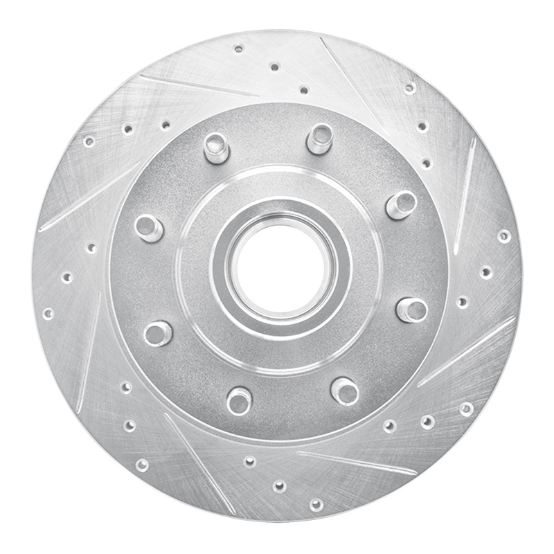 Picture of R1 95-07 Ford E-250 Econoline Front Right Drilled & Slotted Silver Brake Rotor