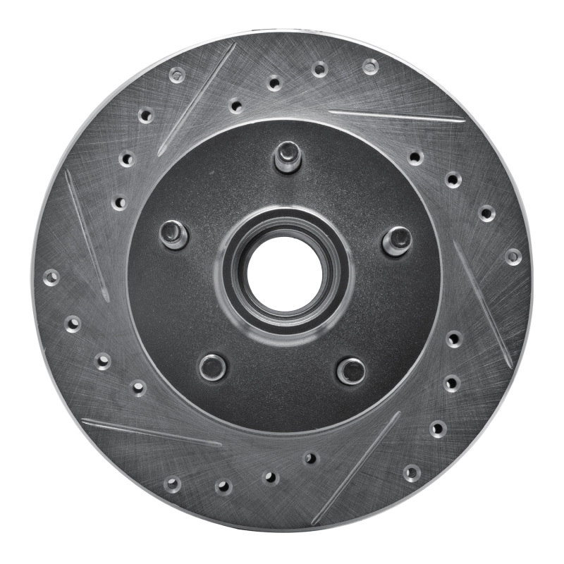 Picture of R1 95-97 Ford Ranger (USA/Canada) Front Left Drilled & Slotted Silver Brake Rotor