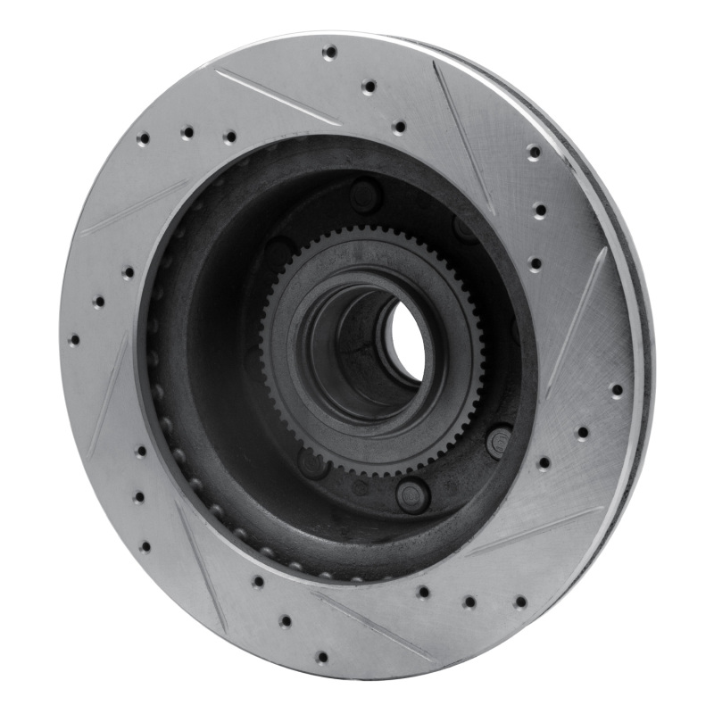 Picture of R1 95-07 Ford E-350 Econoline Front Left Drilled & Slotted Silver Brake Rotor