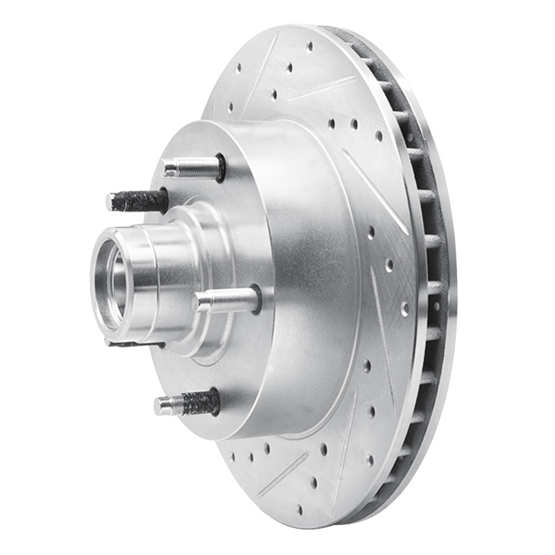 Picture of R1 94-03 Ford E-150 Econoline Front Left Drilled & Slotted Silver Brake Rotor