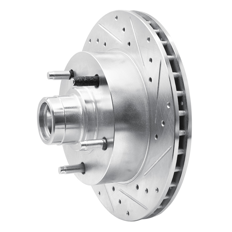 Picture of R1 94-03 Ford E-150 Econoline Club Wagon Front Right Drilled & Slotted Silver Brake Rotor