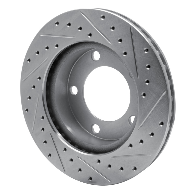 Picture of R1 94-96 Ford Bronco Front Left Drilled & Slotted Silver Brake Rotor